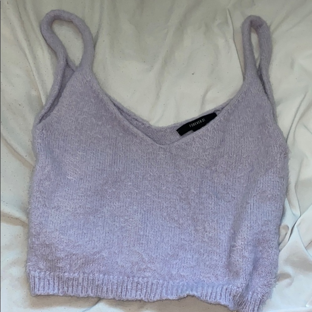 Purple Spaghetti Crop top